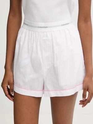 Calvin Klein Underwear szorty piżamowe bawełniane damska kolor różowy bawełniana LV00QS7573