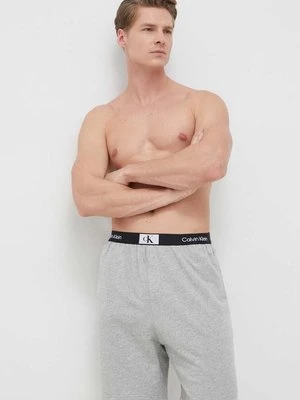 Calvin Klein Underwear szorty piżamowe bawełniane kolor szary melanżowa