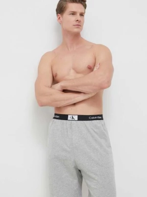 Calvin Klein Underwear szorty piżamowe bawełniane kolor szary melanżowa