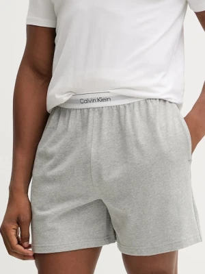 Calvin Klein Underwear szorty piżamowe bawełniane męska kolor szary z nadrukiem LV00NM2927