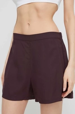 Calvin Klein Underwear szorty piżamowe damskie kolor fioletowy