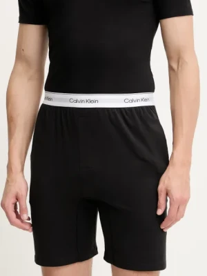 Calvin Klein Underwear szorty piżamowe męskie kolor czarny wzorzysta 000NM2847E