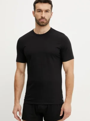 Calvin Klein Underwear t-shirt 3-pack męski kolor czarny gładki LV00NB4185