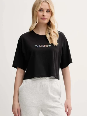 Calvin Klein Underwear t-shirt bawełniany lounge damski kolor czarny LV00QS7470