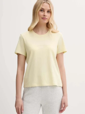Calvin Klein Underwear t-shirt bawełniany lounge kolor żółty 000QS7328E