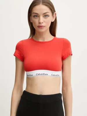 Calvin Klein Underwear t-shirt damski kolor czerwony LV00QF7213