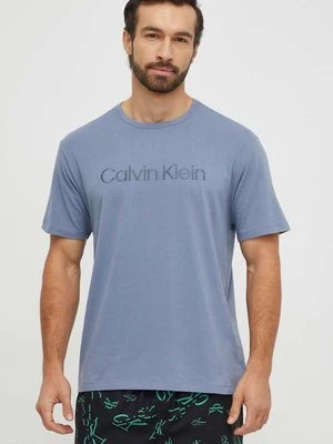 Calvin Klein Underwear t-shirt lounge kolor niebieski