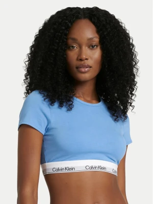 Calvin Klein Underwear T-Shirt LV00QF8495 Błękitny Slim Fit Niebieski jasny