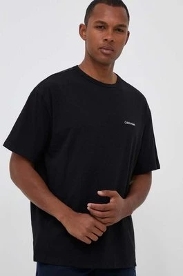Calvin Klein Underwear t-shirt piżamowy kolor czarny gładka