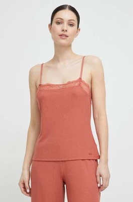 Calvin Klein Underwear top piżamowy kolor pomarańczowy