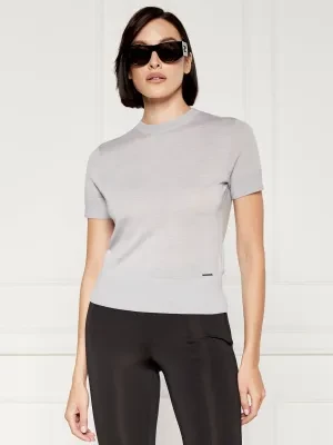 Calvin Klein Wełniana bluzka | Slim Fit