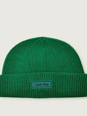 Calvin Klein Wełniana czapka | z dodatkiem kaszmiru