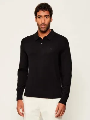 Calvin Klein Wełniane polo | Regular Fit