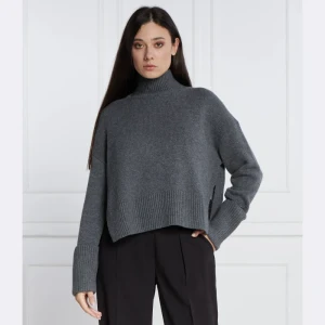 Calvin Klein Wełniany golf | Regular Fit | z dodatkiem kaszmiru