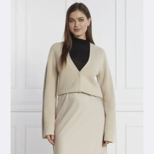 Calvin Klein Wełniany kardigan | Regular Fit