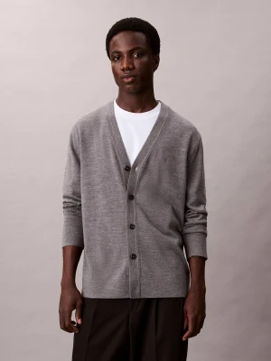 Calvin Klein Wełniany kardigan | Regular Fit