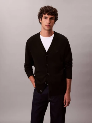 Calvin Klein Wełniany kardigan | Regular Fit