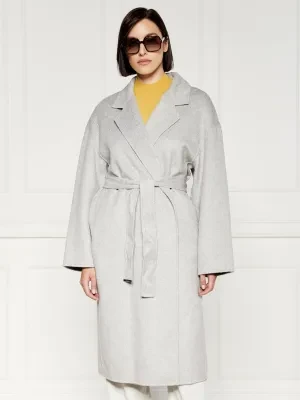 Calvin Klein Wełniany płaszcz