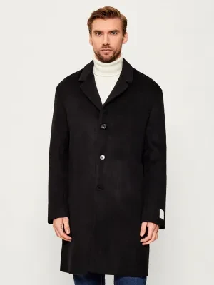 Calvin Klein Wełniany płaszcz