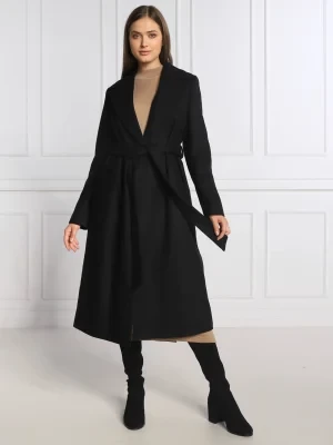 Calvin Klein Wełniany płaszcz | z dodatkiem kaszmiru