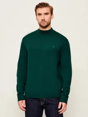 Calvin Klein Wełniany półgolf | Regular Fit