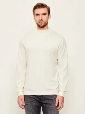 Calvin Klein Wełniany półgolf | Regular Fit