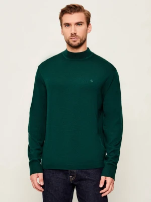 Calvin Klein Wełniany półgolf | Regular Fit