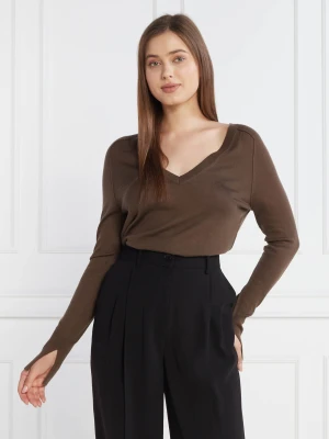 Calvin Klein Wełniany sweter EXTRA FINE V-NK | Regular Fit