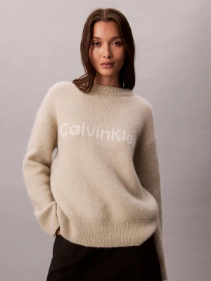 Calvin Klein Wełniany sweter | Loose fit