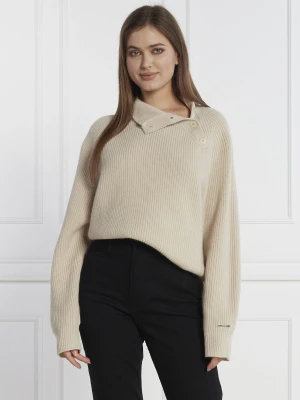 Calvin Klein Wełniany sweter | Regular Fit
