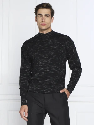 Calvin Klein Wełniany sweter | Regular Fit czarny