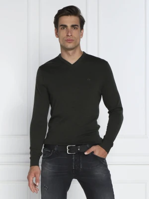 Calvin Klein Wełniany sweter SUPERIOR | Slim Fit