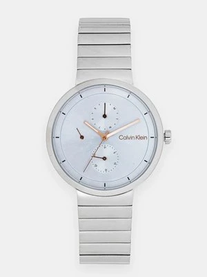 Calvin Klein zegarek damski kolor srebrny 25100032