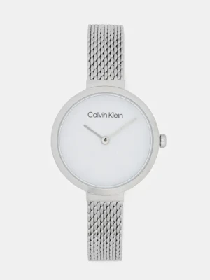 Calvin Klein zegarek damski kolor srebrny 25200082