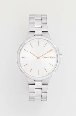 Calvin Klein zegarek damski kolor srebrny 25200128