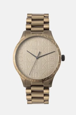 Calvin Klein zegarek męski kolor beżowy 25200343