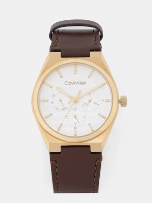 Calvin Klein zegarek męski kolor złoty 25200523