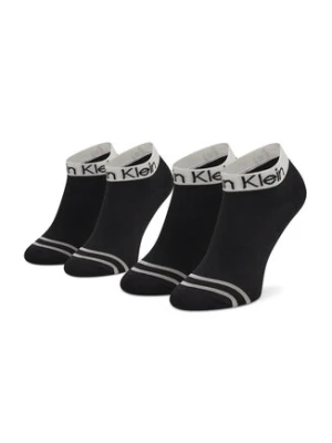 Calvin Klein Zestaw 2 par niskich skarpet damskich 701218775 Czarny