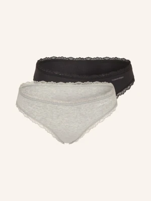 Calvin Klein Zestaw 2 Par Slipów Cotton Stretch grau