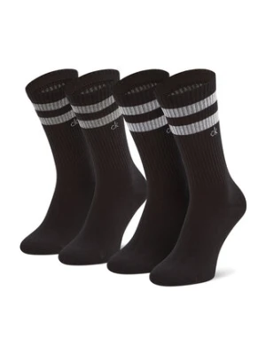 Calvin Klein Zestaw 2 par wysokich skarpet unisex 701218711 Czarny