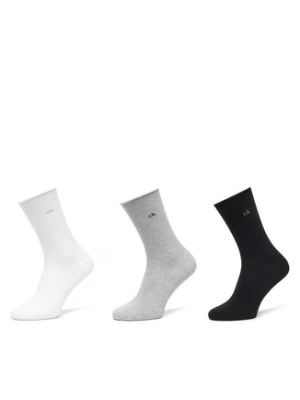 Calvin Klein Zestaw 3 par wysokich skarpet damskich 701234368 Kolorowy