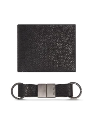 Calvin Klein Zestaw portfel i brelok Gs Minimalism Bifold 5Cc+Keyfob K50K511023 Czarny