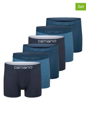 camano Bokserki (6 par) w kolorze niebieskim rozmiar: L