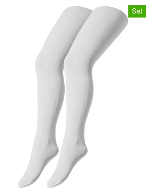 camano Rajstopy (2 pary) w kolorze białym rozmiar: 98/104