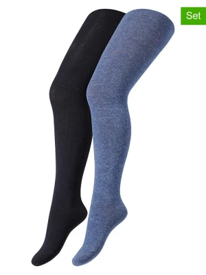 camano Rajstopy (2 pary) w kolorze niebieskim rozmiar: 134/146