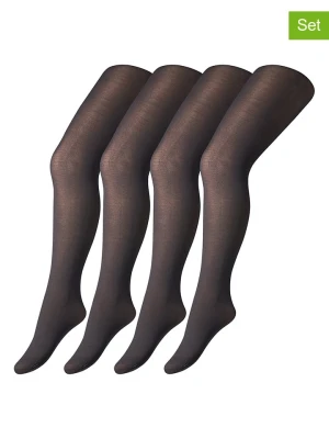 camano Rajstopy (4 pary) w kolorze czarnym - 40 DEN rozmiar: 98-116