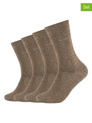 camano Skarpety (4 pary) w kolorze szarobrązowym rozmiar: 43-46