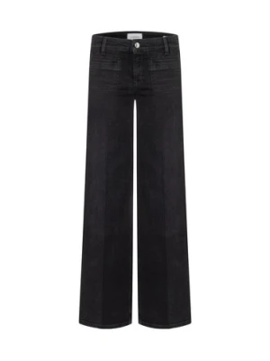 Cambio Dżinsy o prostym kroju - Tess Kobiety Bawełna czarny jednolity,