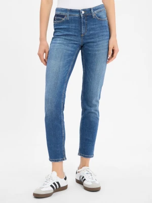 Cambio Dżinsy slim fit - Piper Kobiety Bawełna niebieski jednolity,