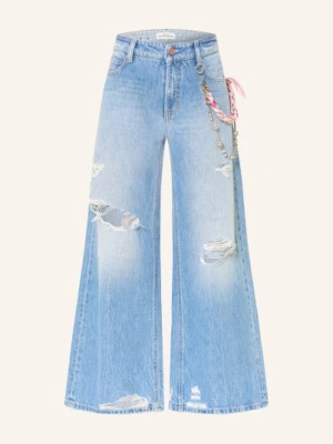 Cambio Dżinsy Z Szerokimi Nogawkami Palazzo blau